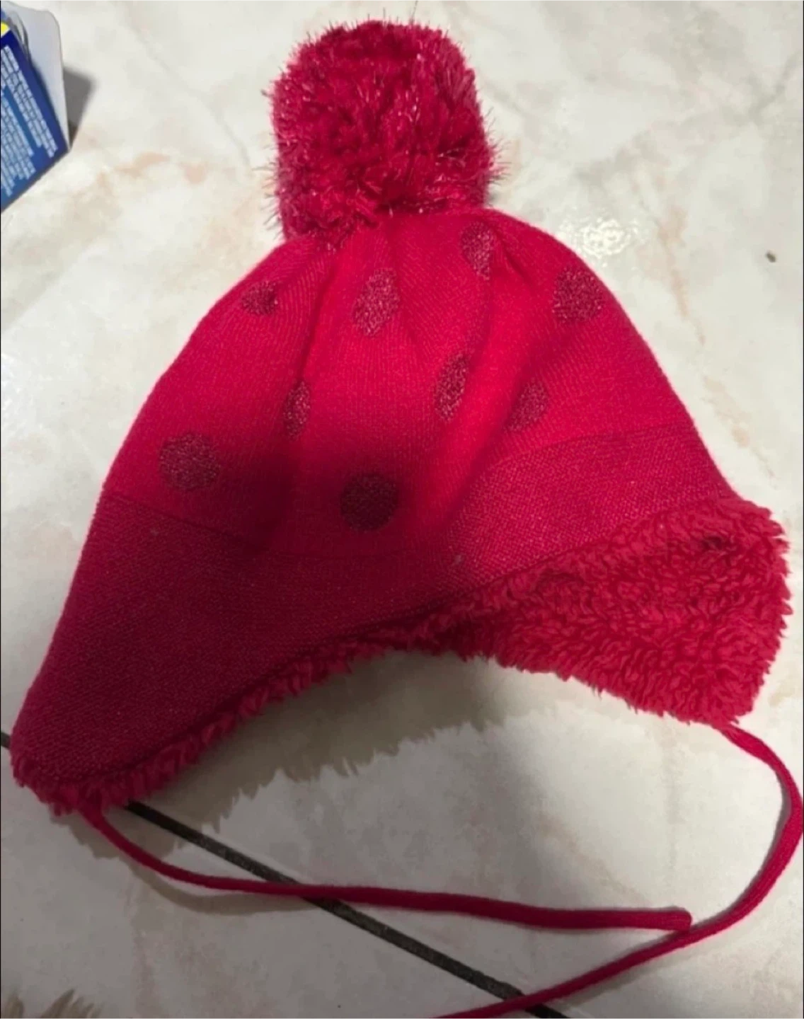 Red Pom Pom Hat
