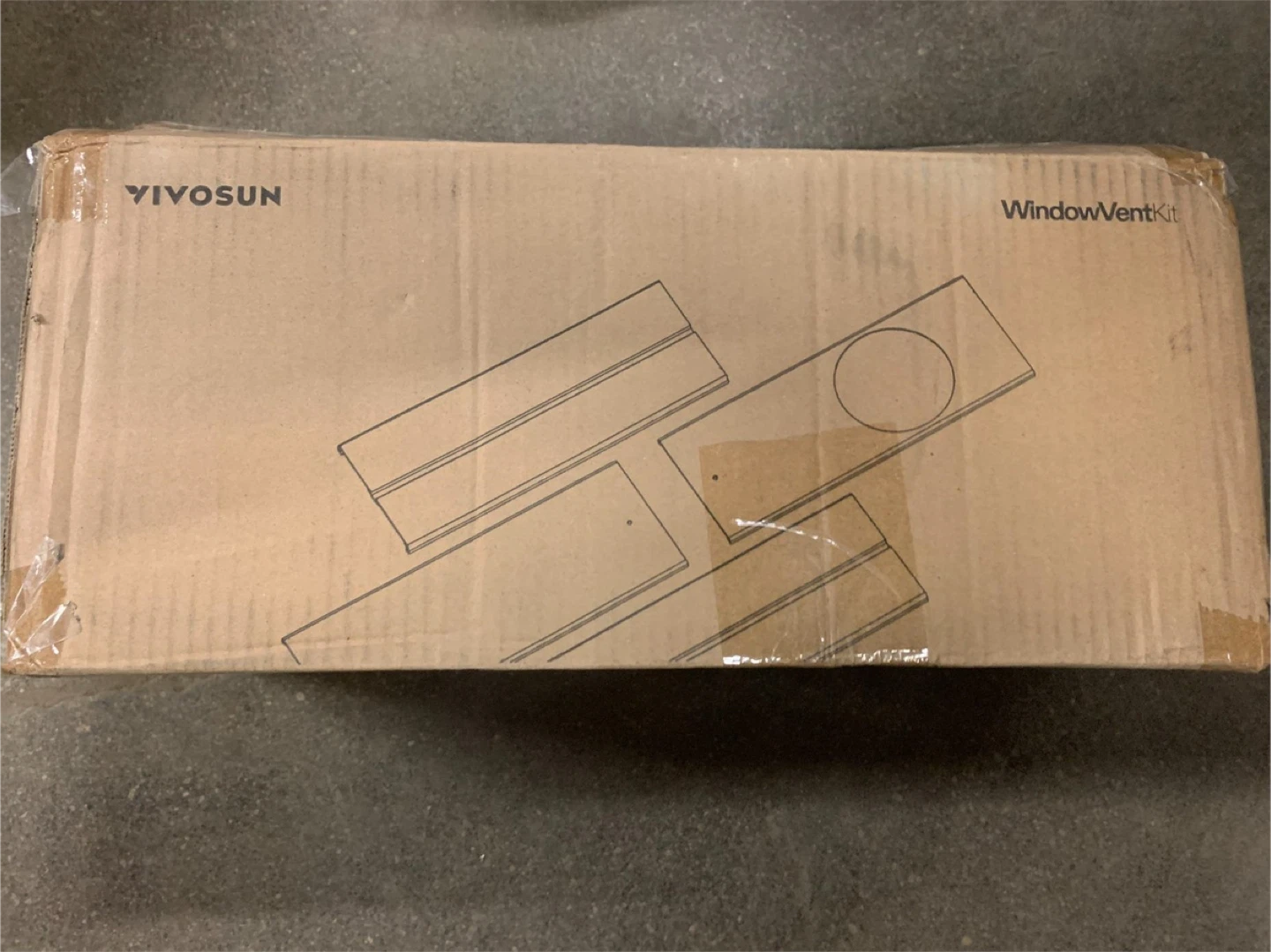 VIVOSUN Window Duct Kit, Portable AC Window Sea - photo 3