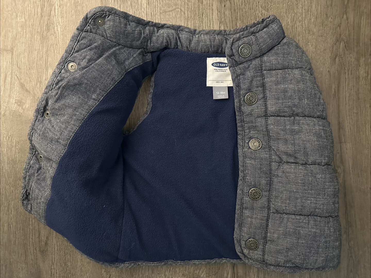 Toddler Old Navy Puffer Vest (12-18M) - photo 2