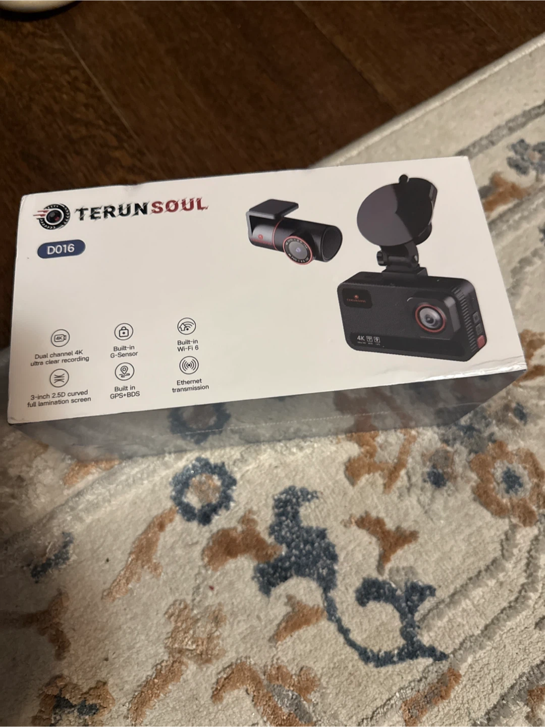 TERUNSOUL D016 4K Dual Channel Dash Cam with GPS and Wi-Fi