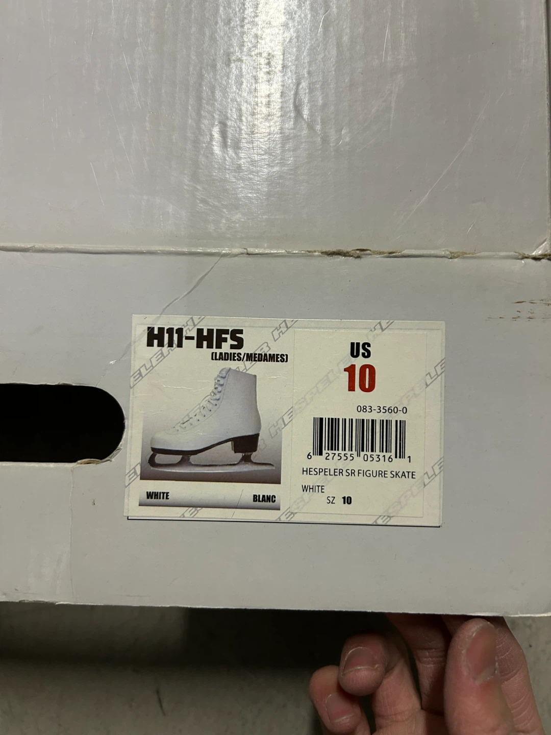 Hespeler SR Figure Skates - Ladies Size 10 White - photo 2