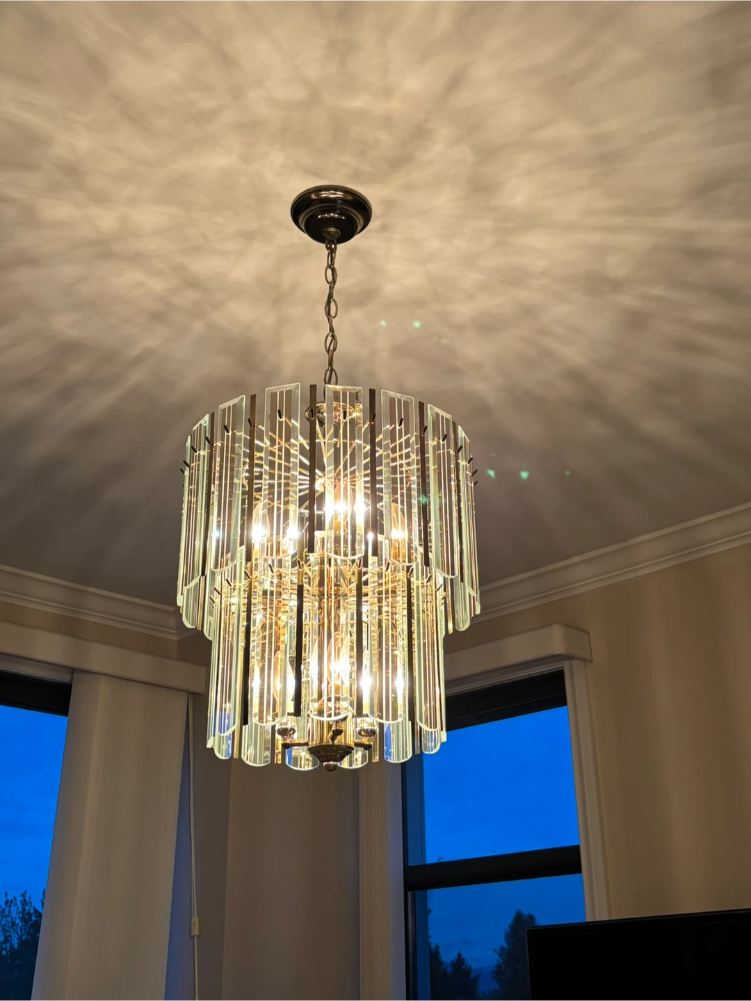 Crystal glass Chandelier