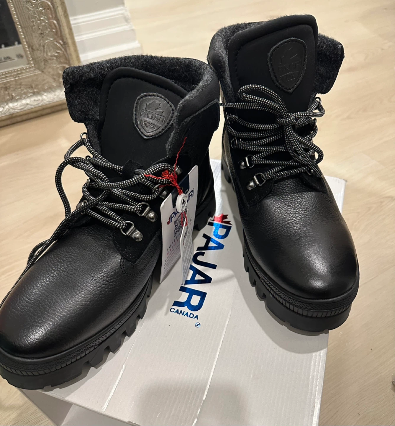 NEW Men’s Pajar Leather Winter Boots -sz10-euro 43 - photo 3