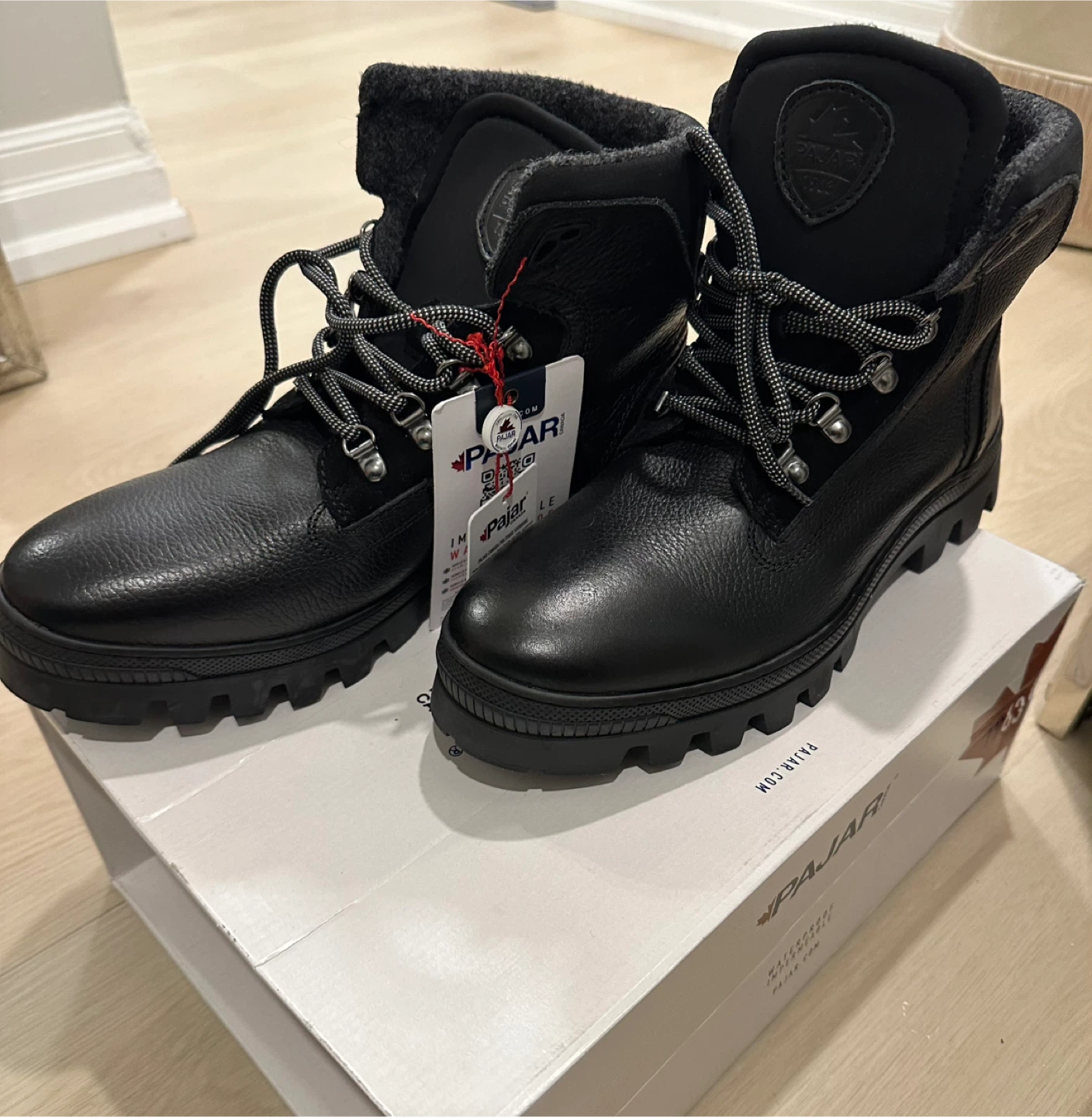 NEW Men’s Pajar Leather Winter Boots -sz10-euro 43 - photo 2