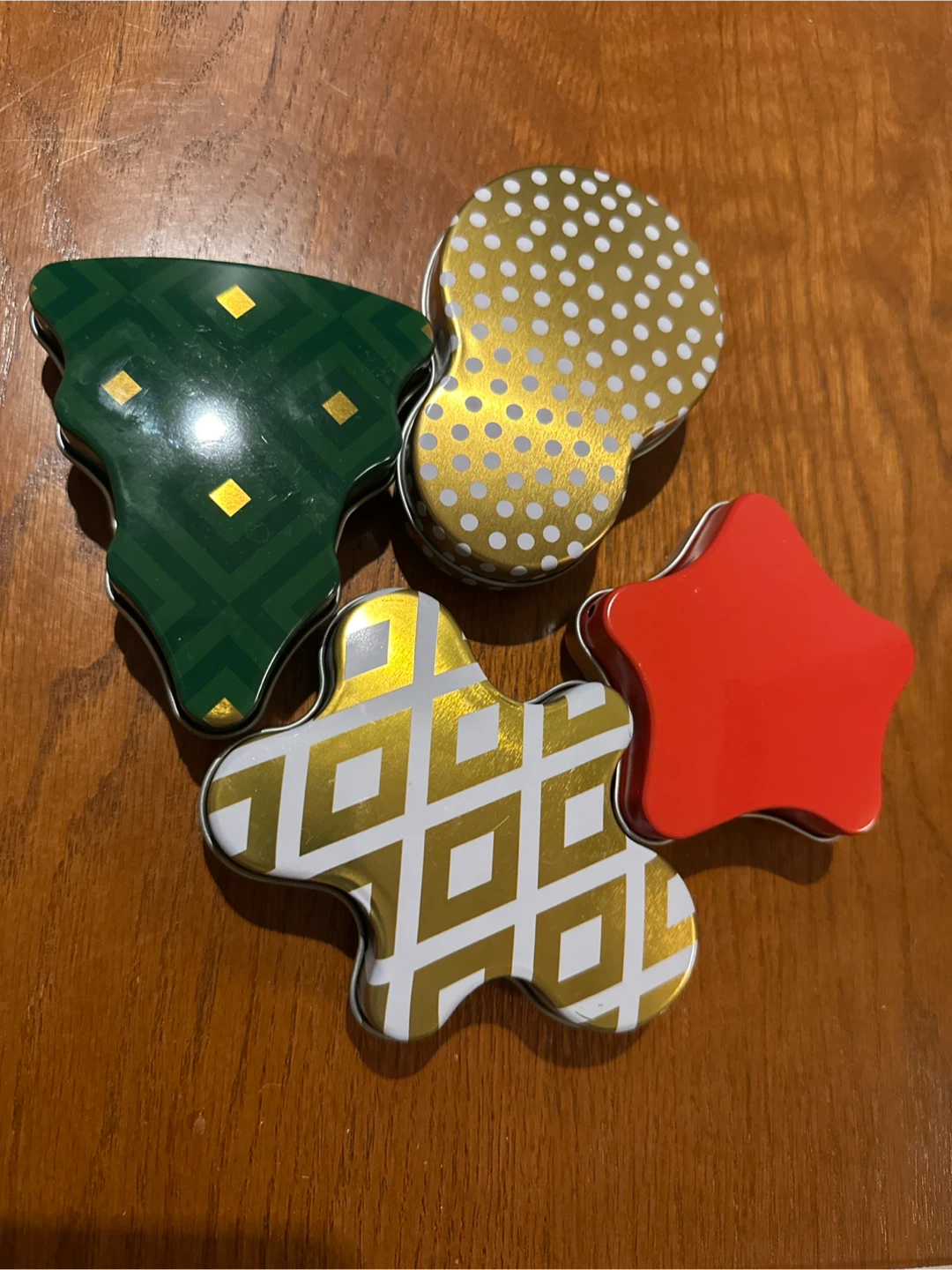 Set of 4 Holiday Shaped metal box - photo 3