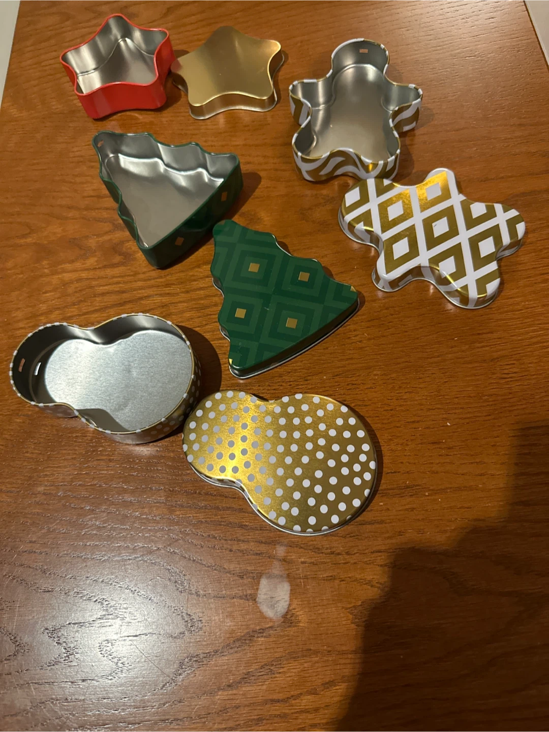 Set of 4 Holiday Shaped metal box - photo 2