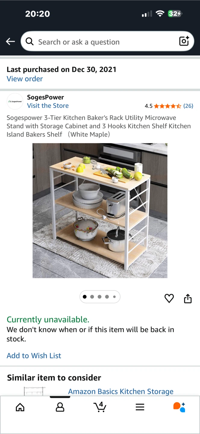 Kitchen island small size - Amazon - photo 3