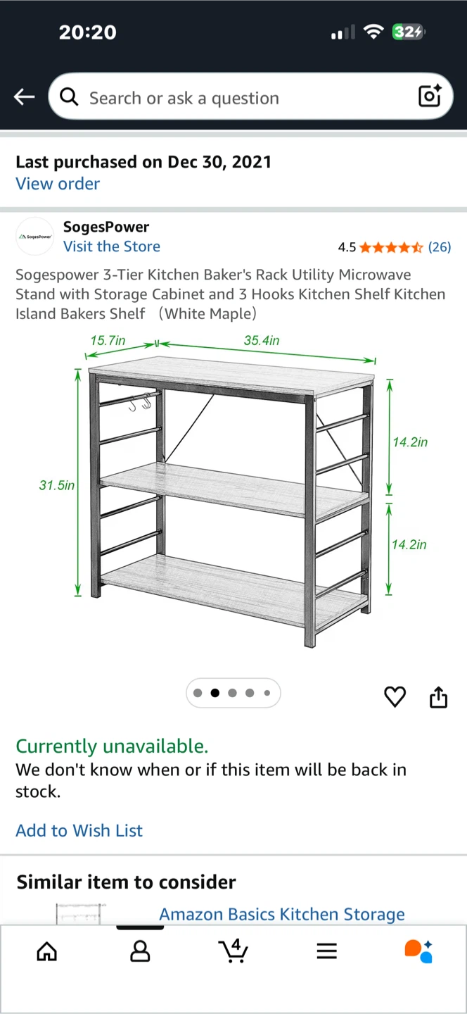 Kitchen island small size - Amazon - photo 2
