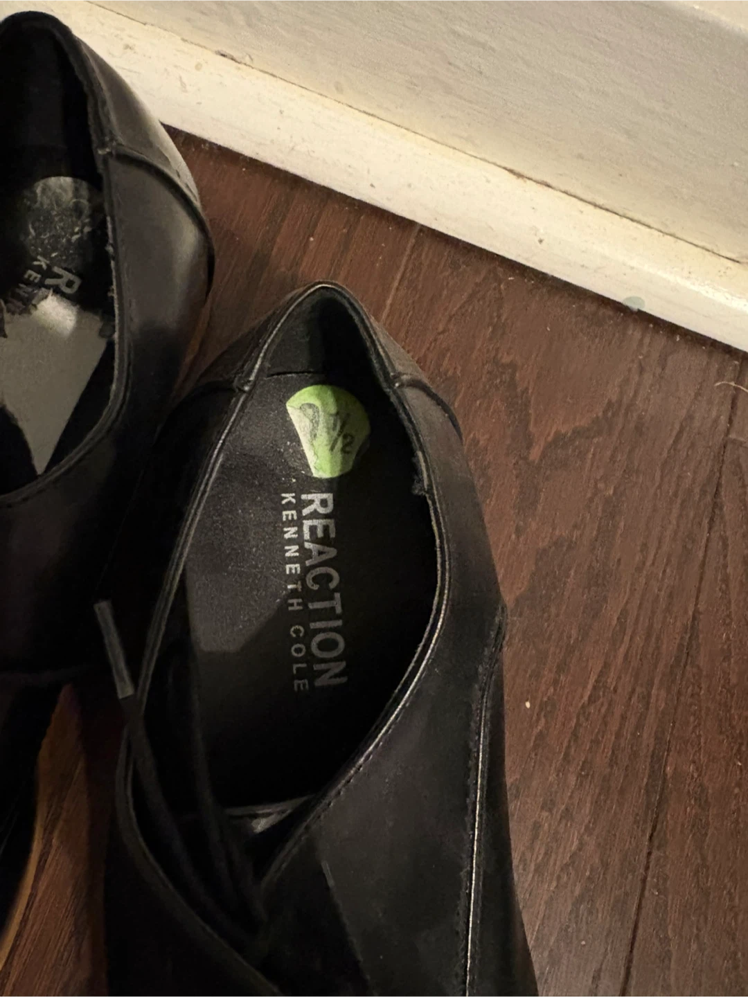 Reaction Kenneth Cole Black Cap Toe Oxford Dress Shoes - photo 2