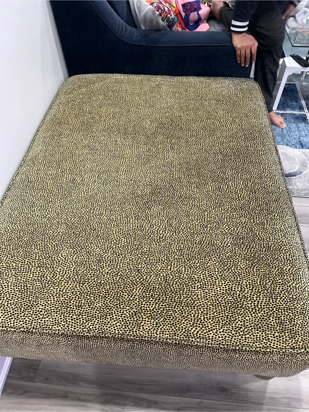 Leopard Print Chaise Lounge Cushion
