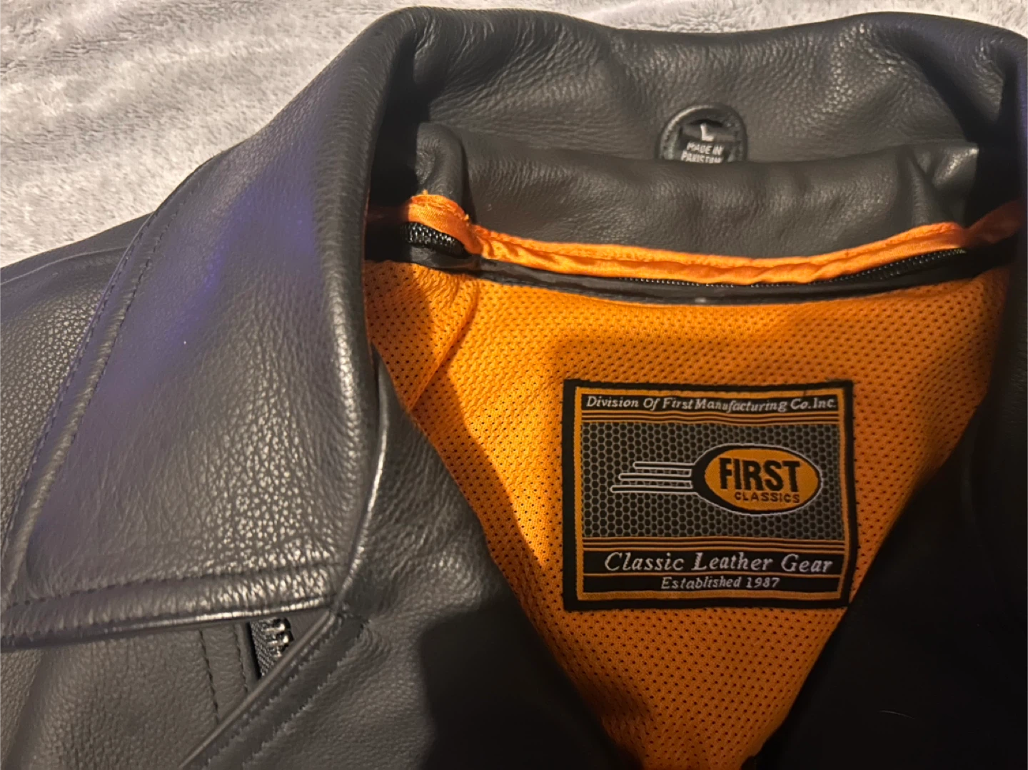 🏆First Classics Men's Black Leather Motorcycle Jacket🏆 - photo 2