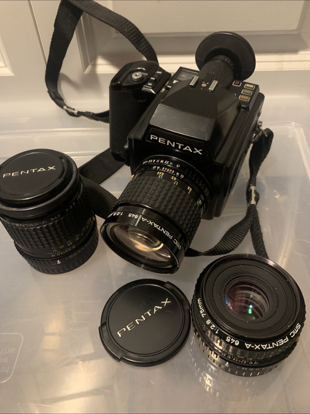 Pentax 645 Medium Format Film Camera with Lenses
