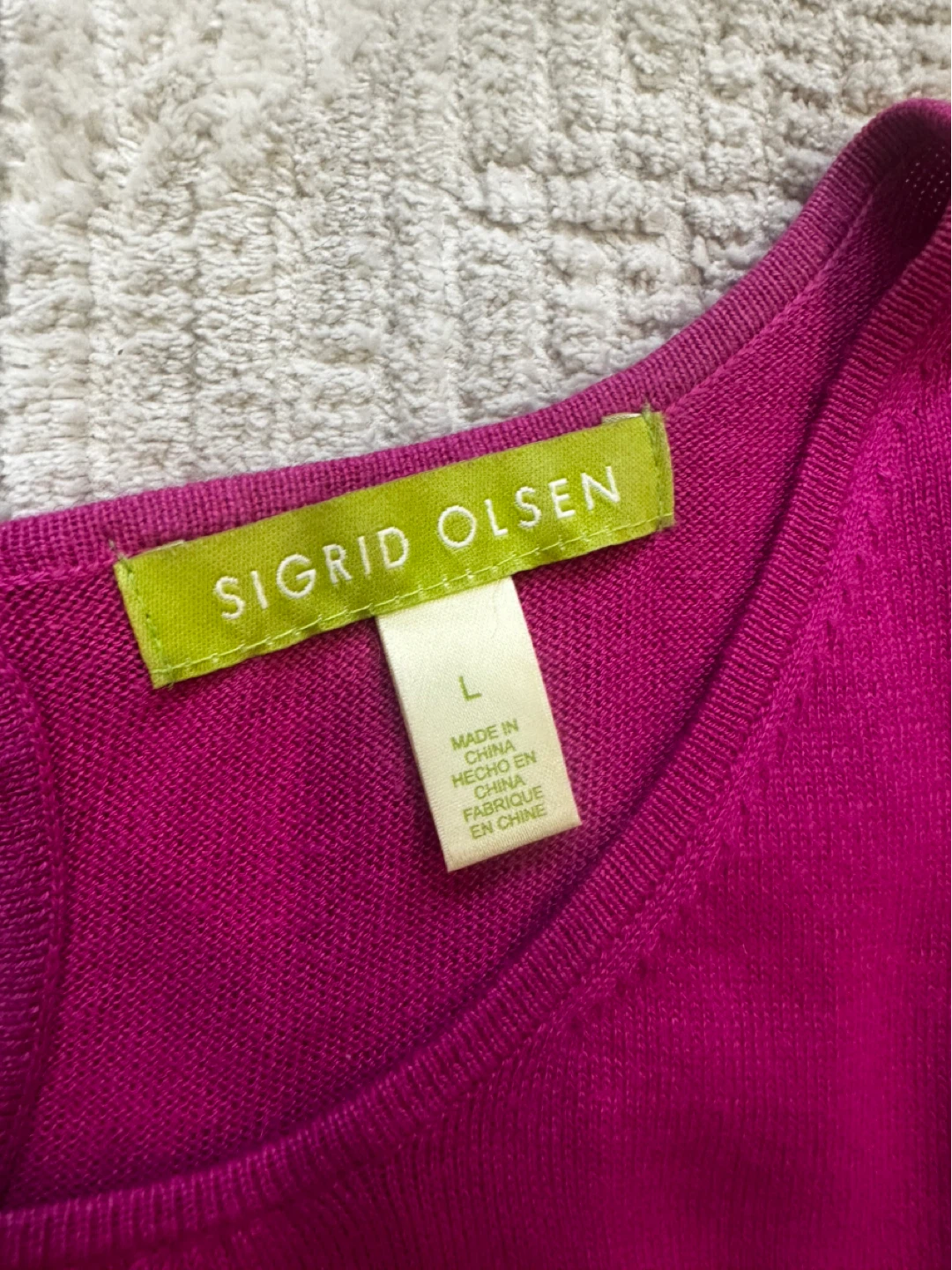 Sigrid Olsen Sleeveless Top - Size L - photo 3
