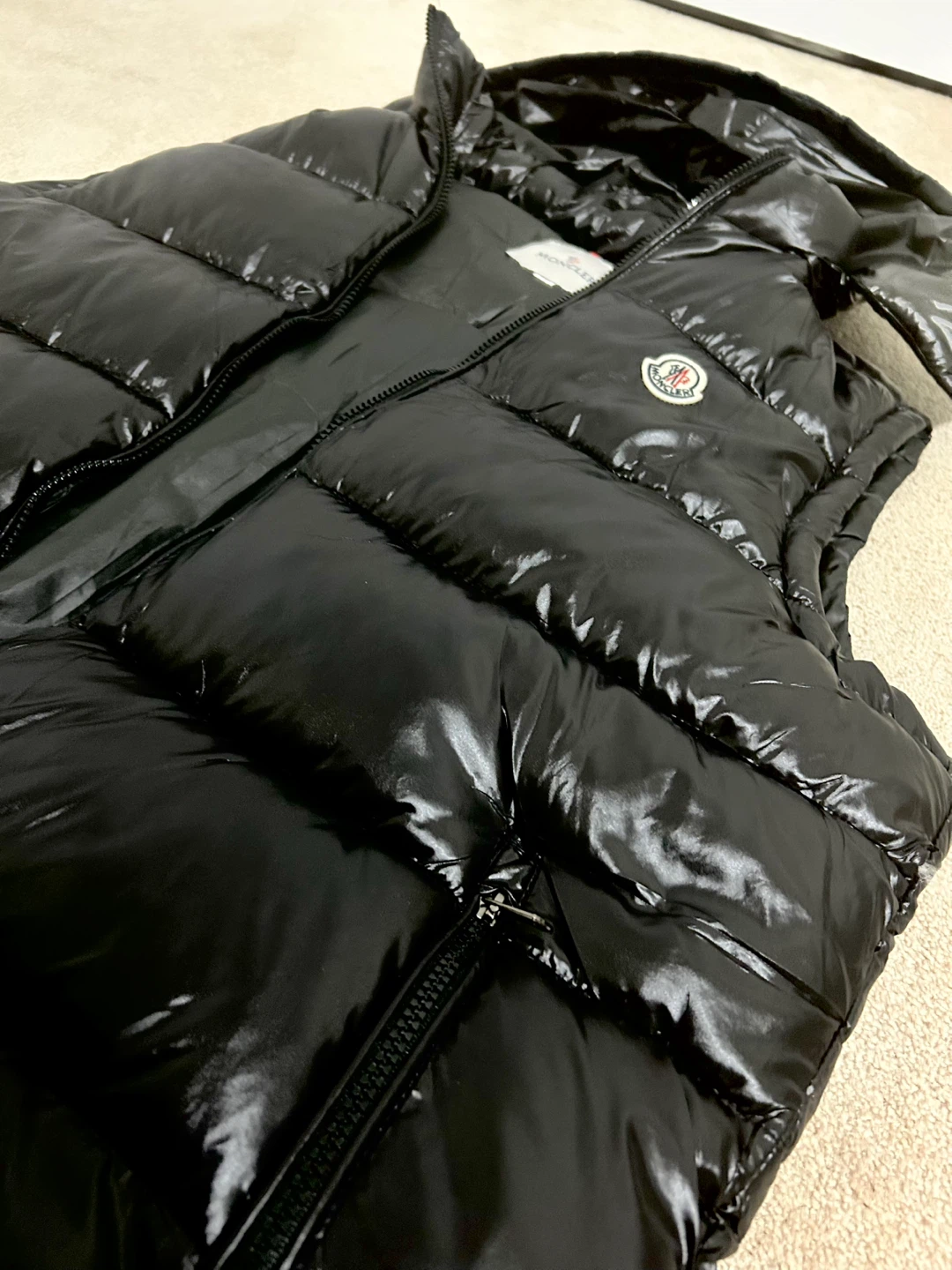 Moncler Black Puffer Vest - 2XL