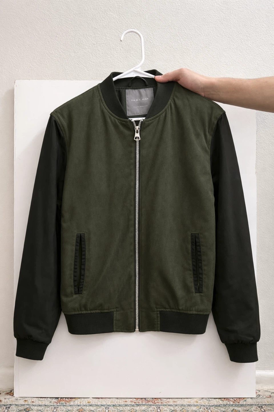 ZARA man green bomber jacket - photo 2