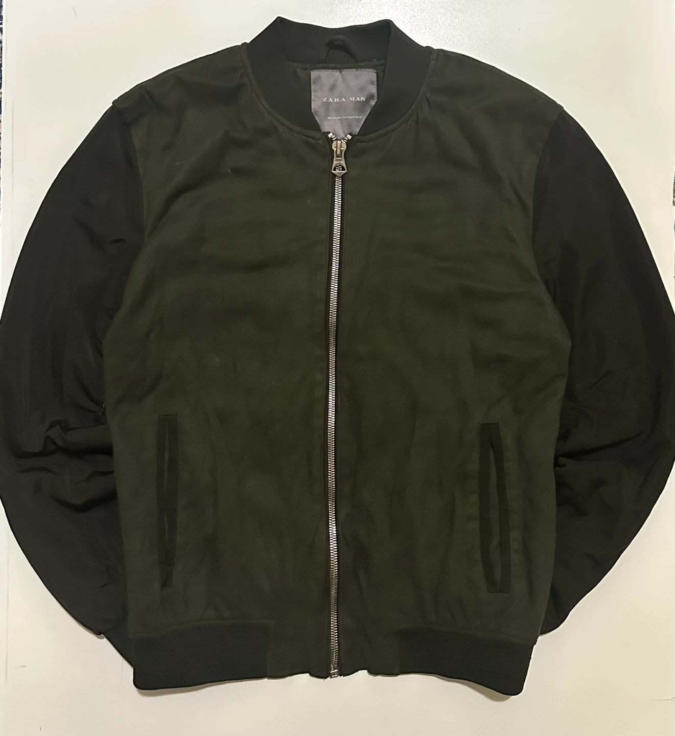 ZARA man green bomber jacket - photo 4