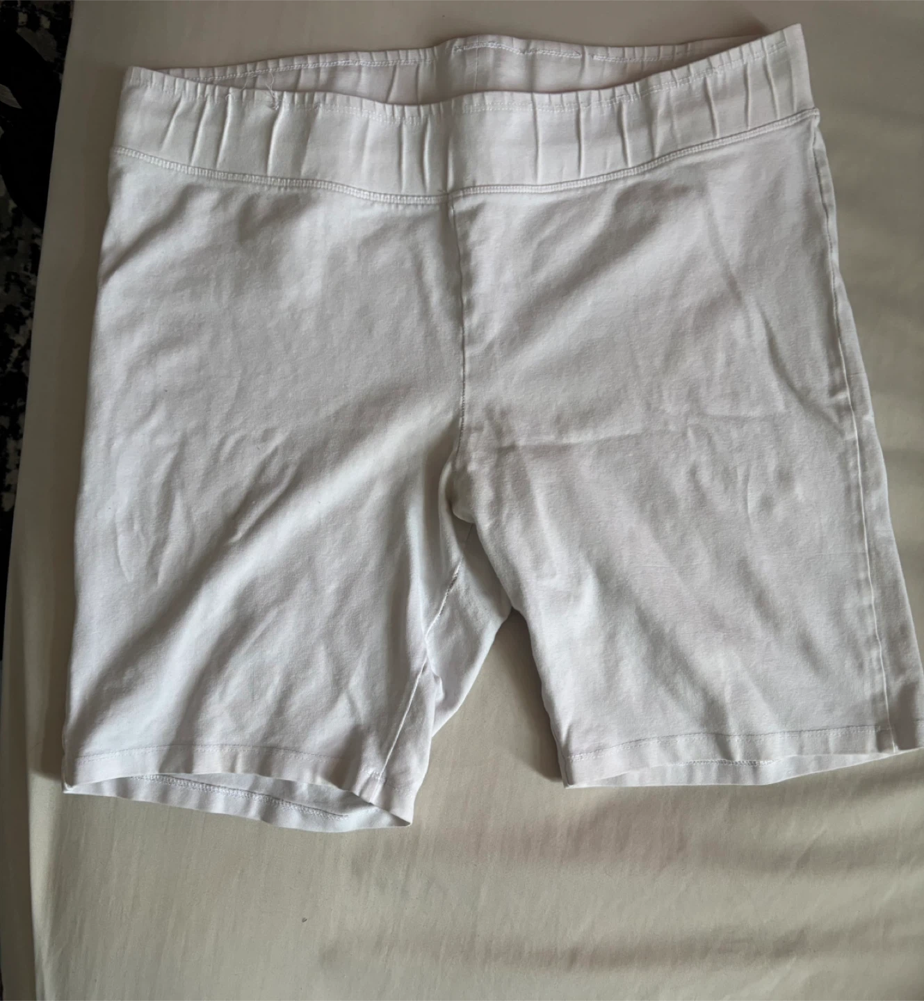 ACX Active Women's White Cotton Spandex Shorts Size L/G