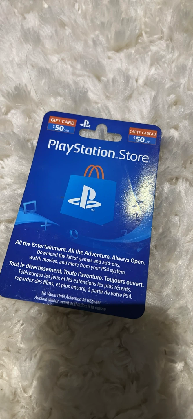 PlayStation Store Gift Card - $50 CAD