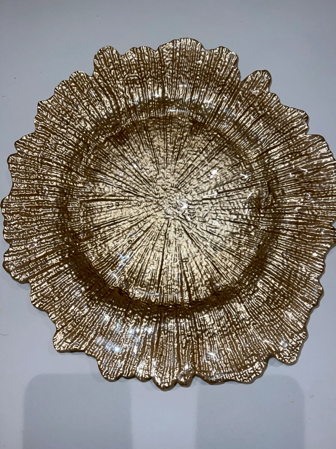 Gold Textured Plate