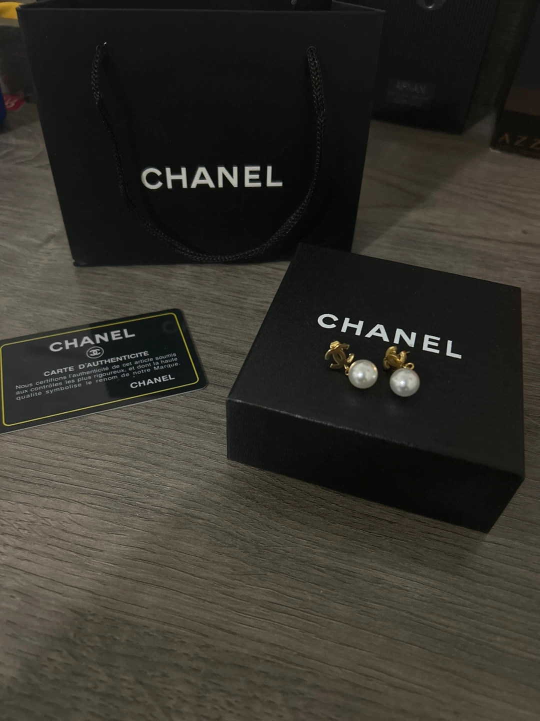 Chanel Pearl Drop Earrings