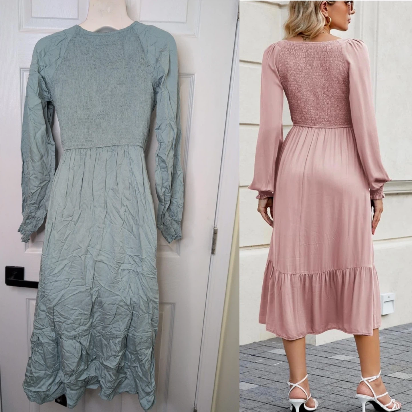 NEW! ZILCREMO Viscose Smocked Midi Dress - photo 2