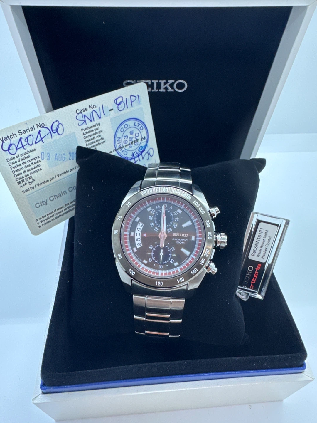 Seiko Chronograph Quartz Tachymeter SNN181P1 - photo 2
