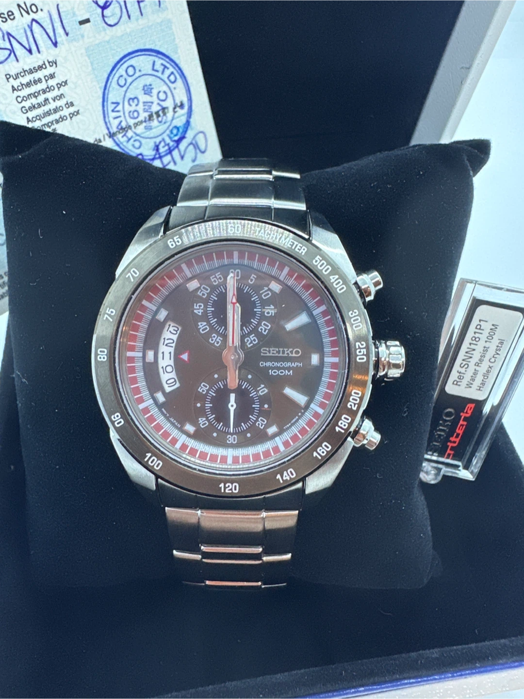 Seiko Chronograph Quartz Tachymeter SNN181P1