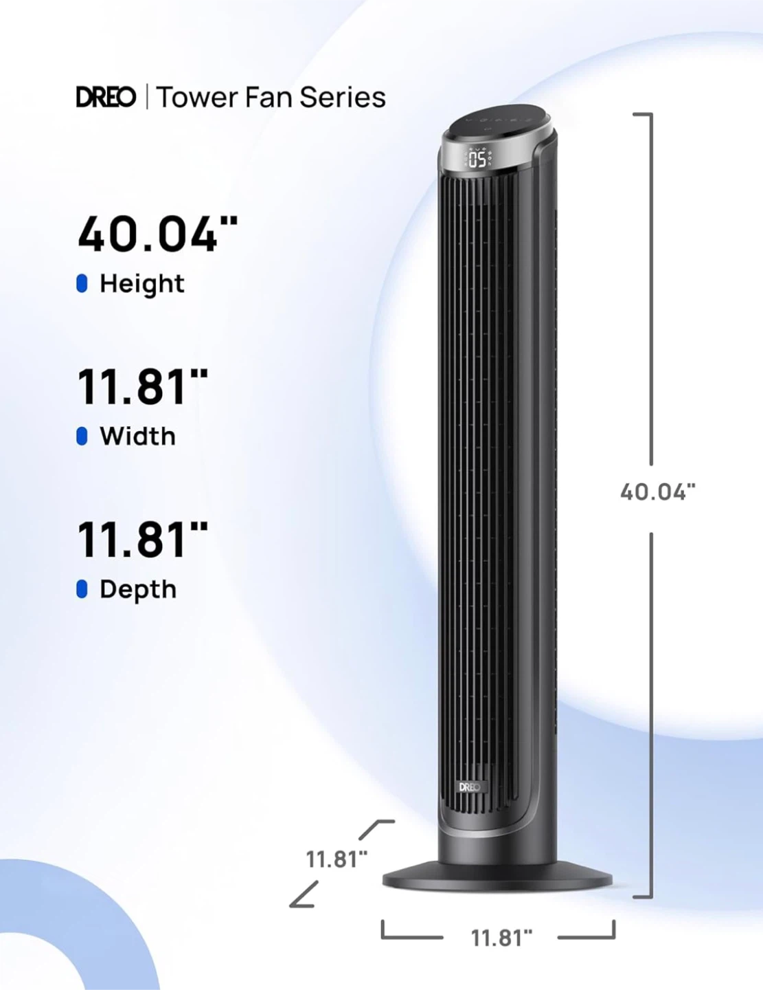 Dreo Fan - Rotating Standing Fan with remote
