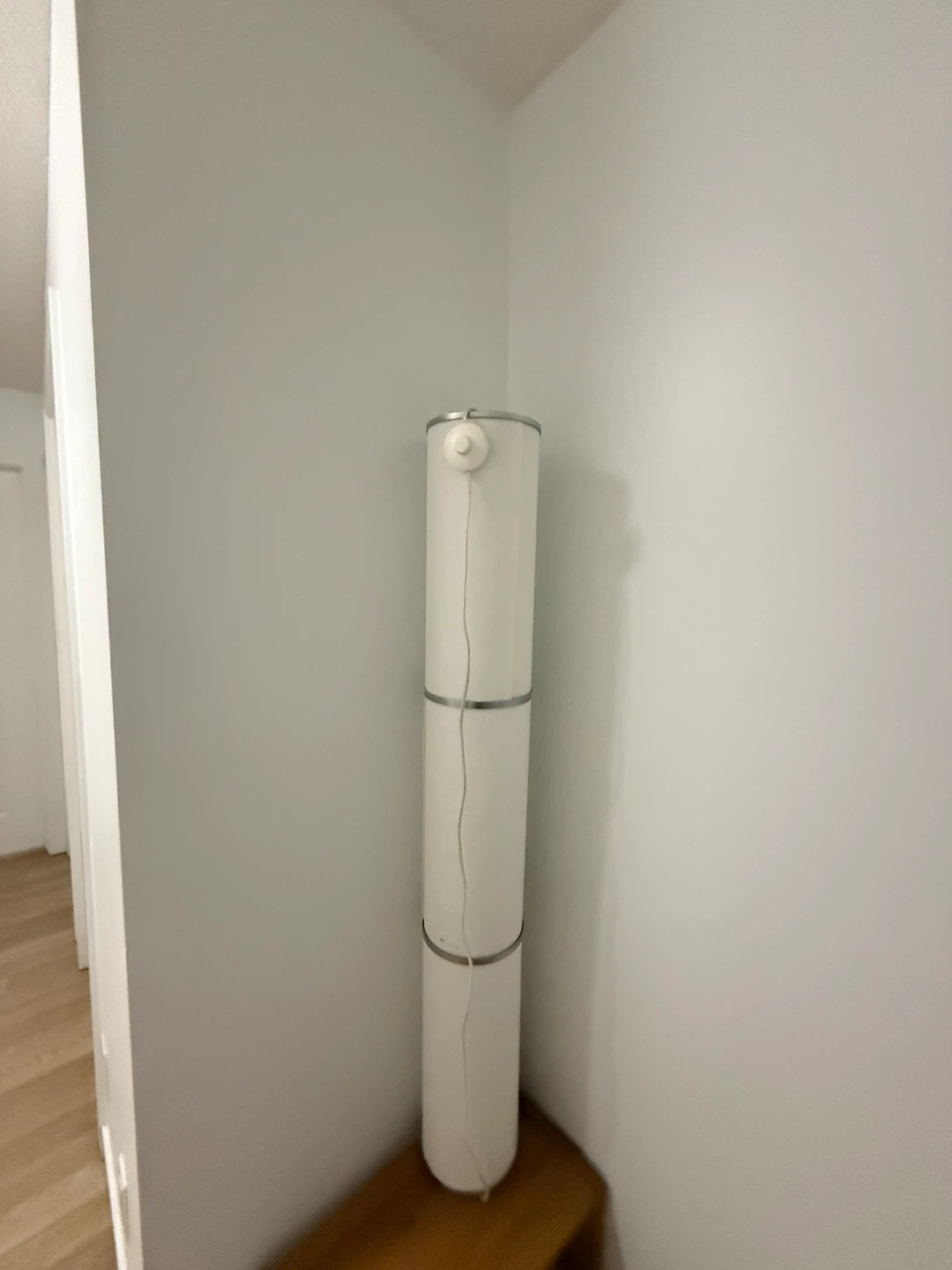 White Torchiere Floor Lamp