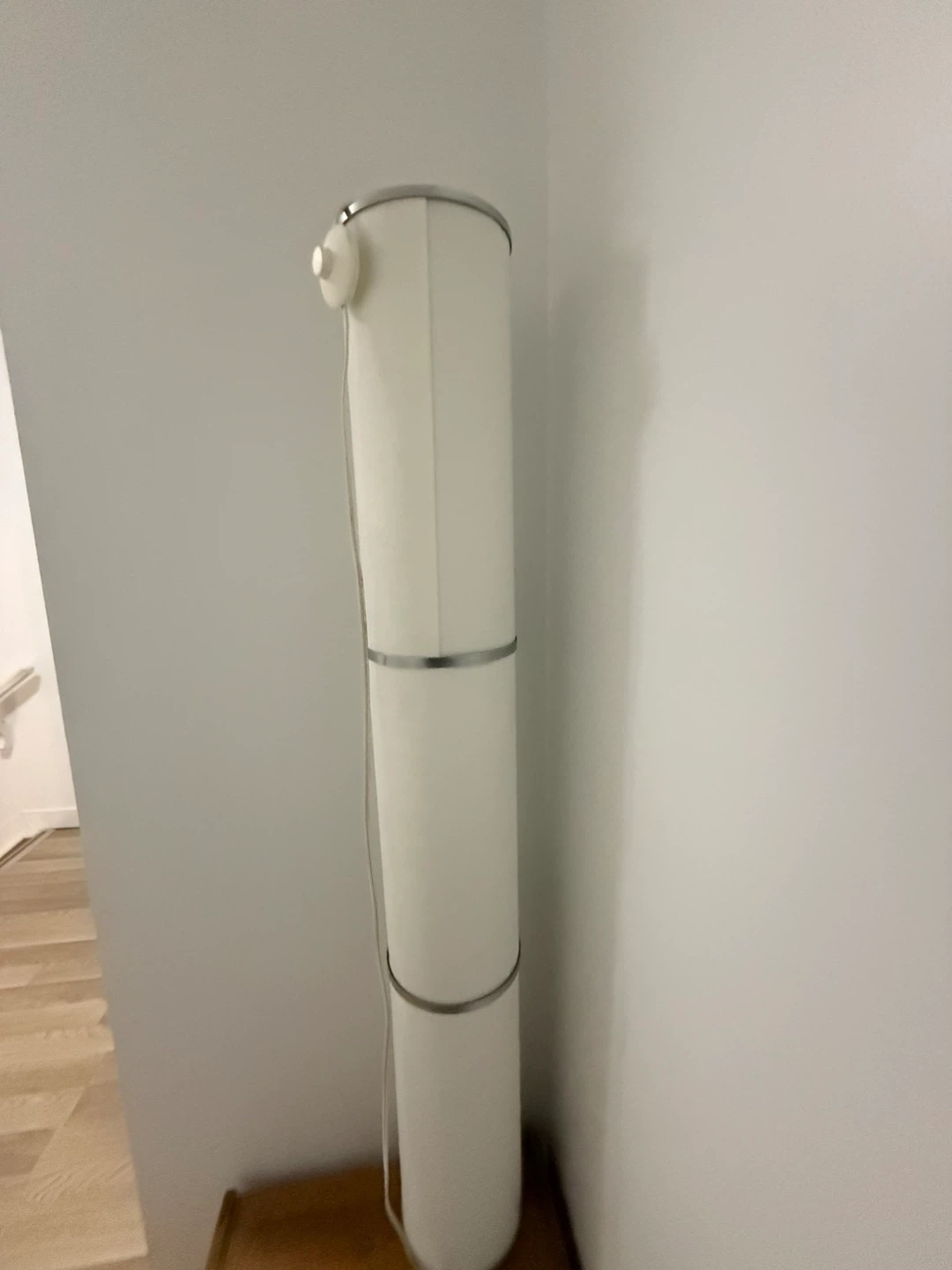 White Torchiere Floor Lamp - photo 3