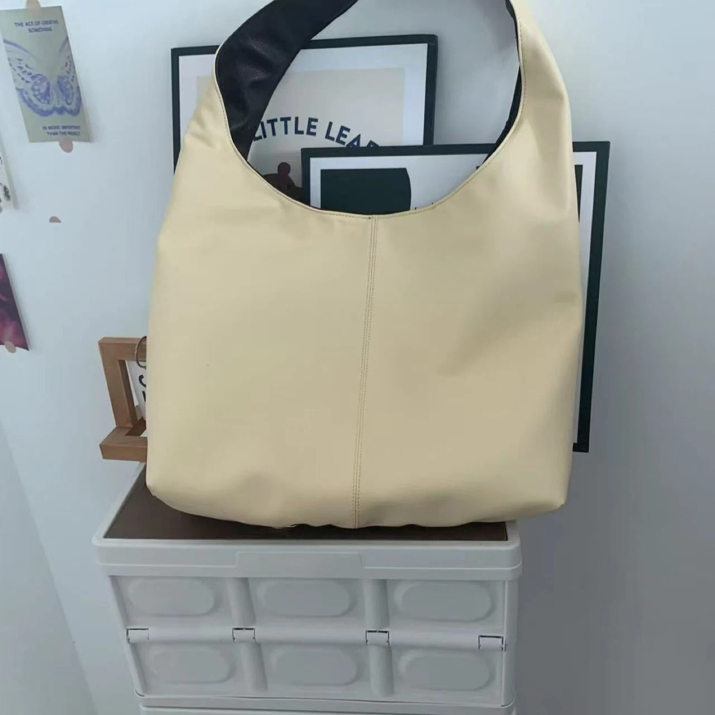 Cream Hobo Bag