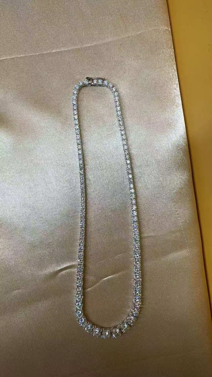 Sparkling Moissanite Tennis Necklace - photo 4