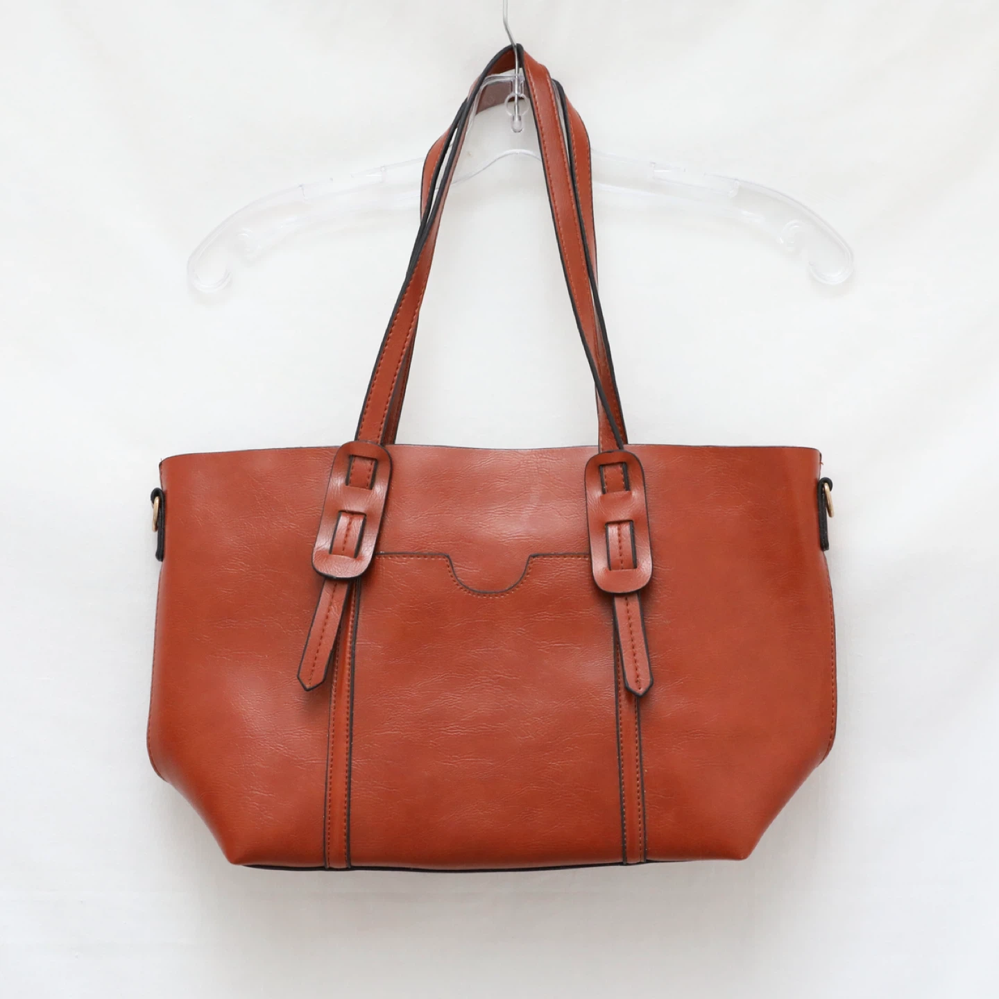Women Brown Tote Business Casual Handbag