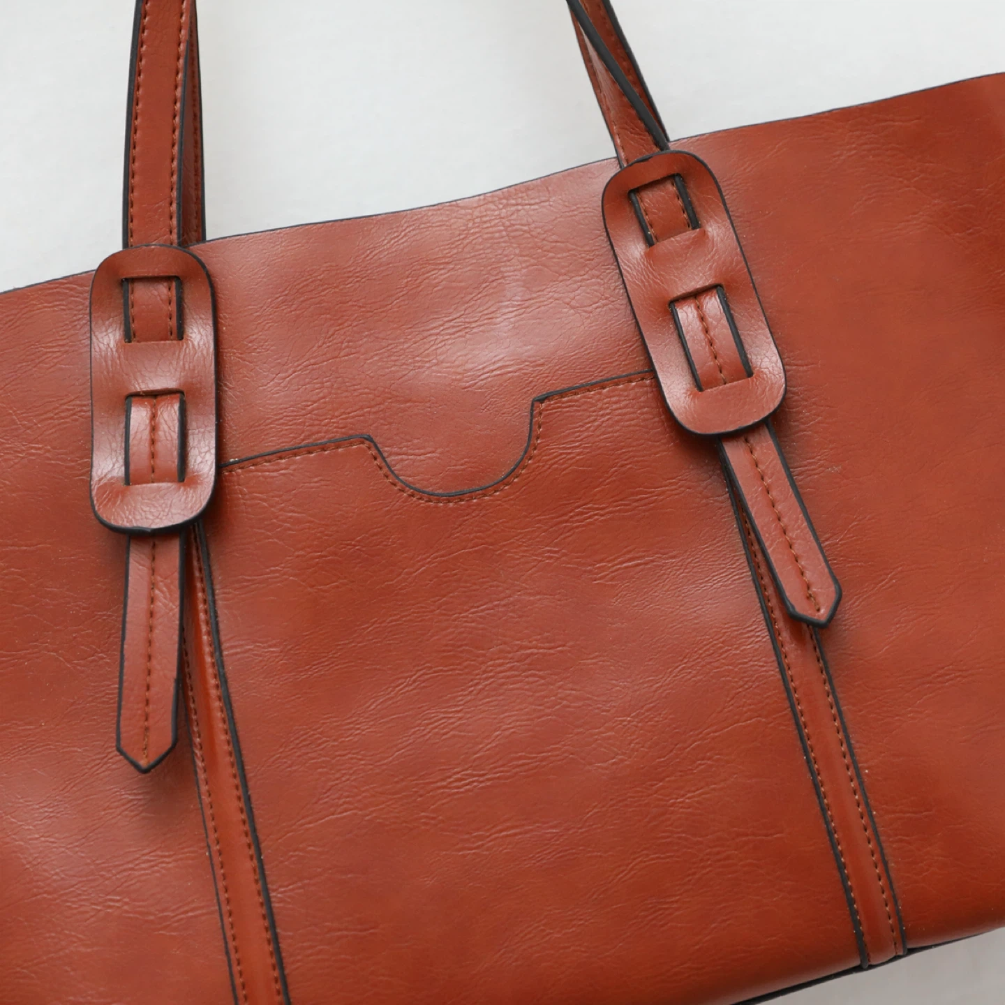 Women Brown Tote Business Casual Handbag - photo 2