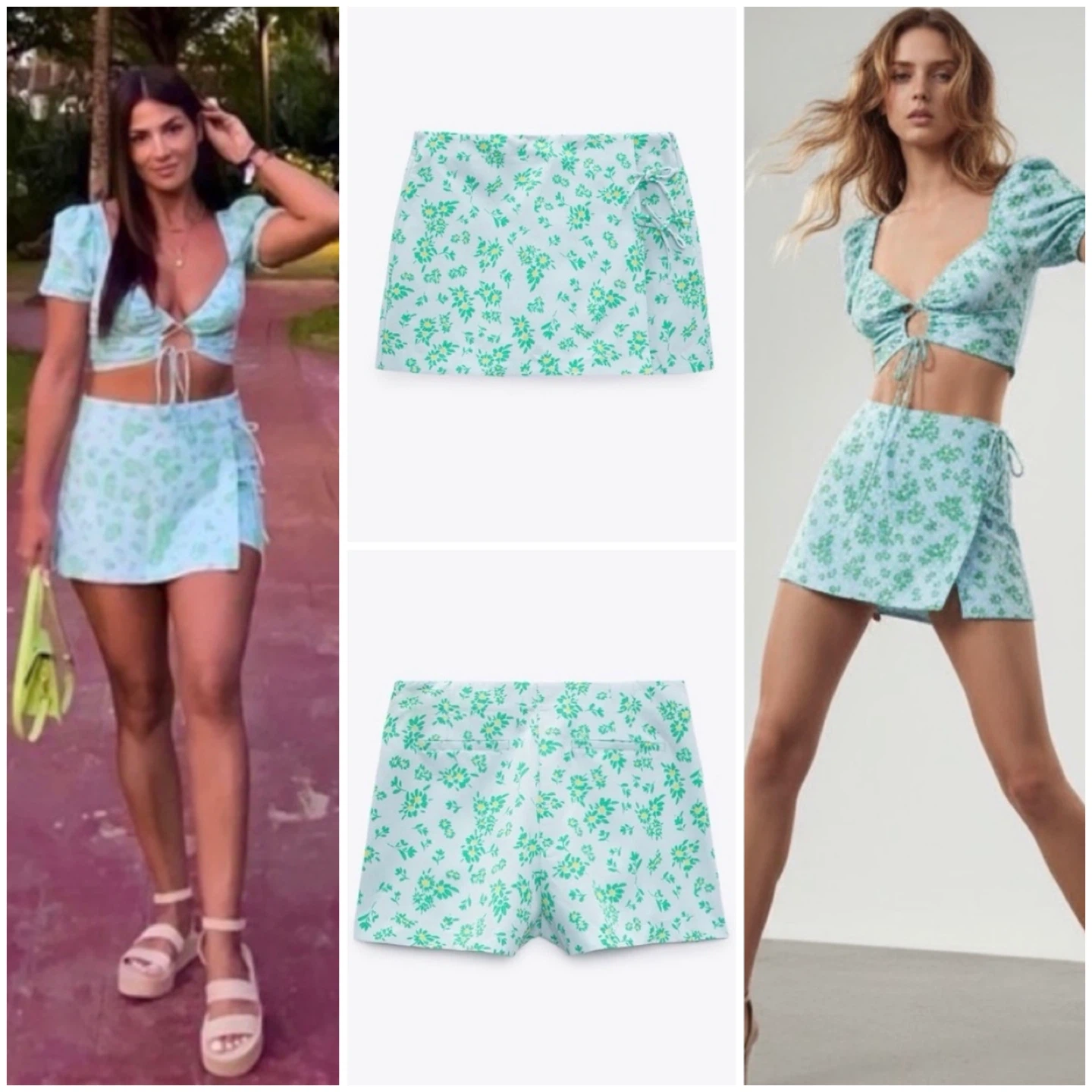 Zara Ditsy Floral Print Skort - Bloggers Fave - photo 2