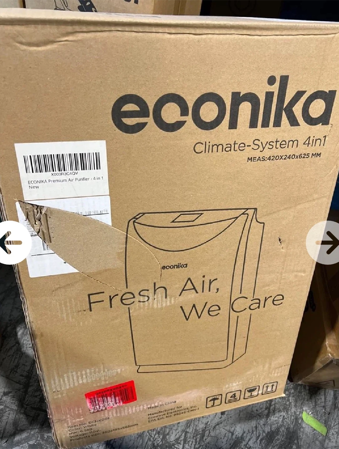 Econika Premium Air Purifier - 4 in 1 Climate System - photo 3