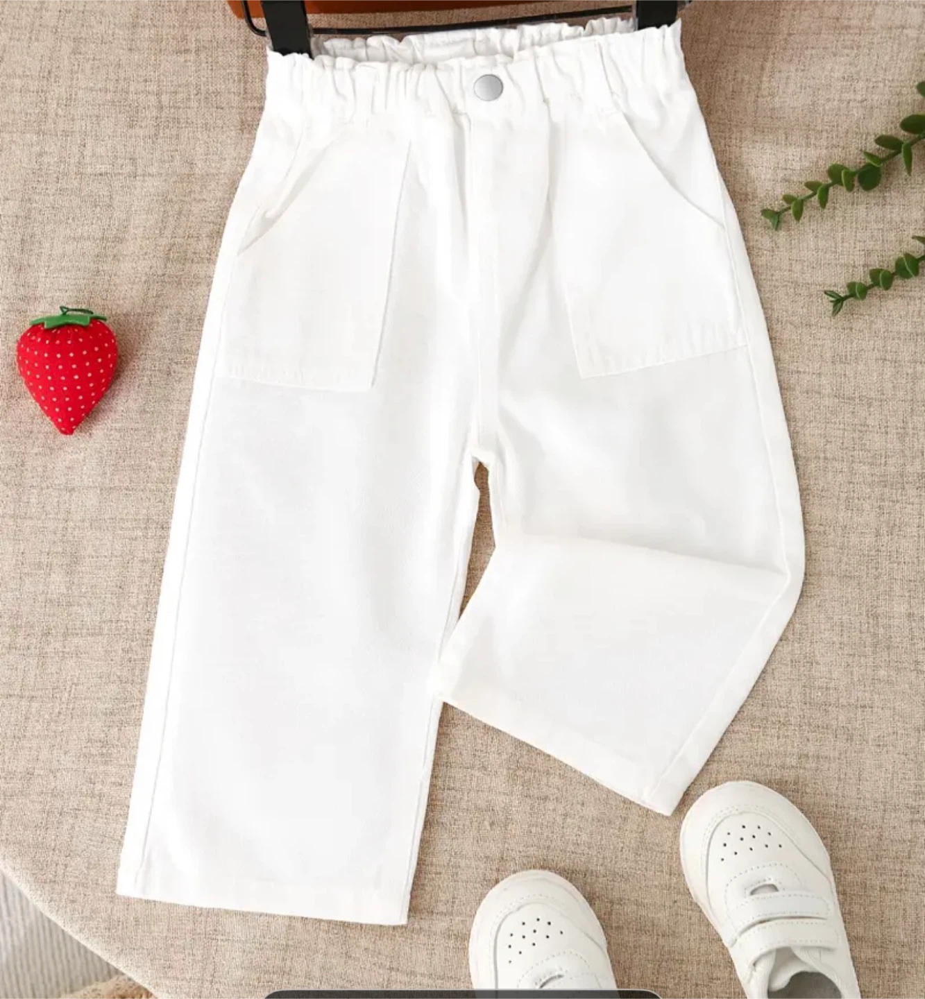 White Culotte Pants - Girls