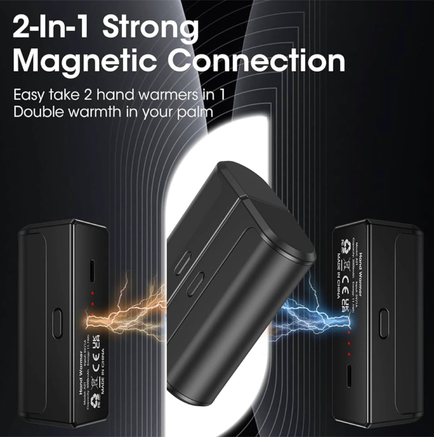 Rechargeable Hand Warmer - 6000mAh Long-Lasting Capacity - photo 4