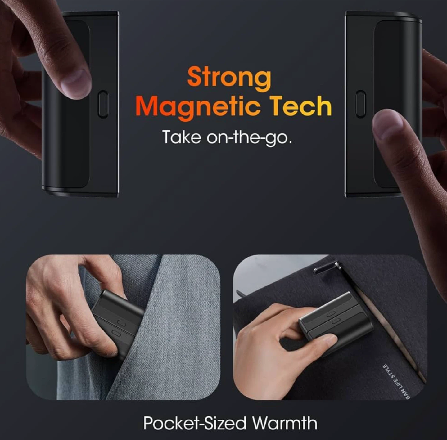 Rechargeable Hand Warmer - 6000mAh Long-Lasting Capacity - photo 5
