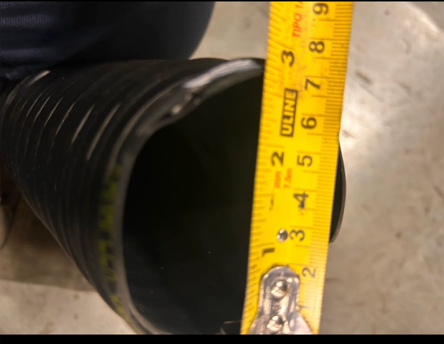 Black Corrugated Drainage Pipe - 3 inch Diameter - photo 2