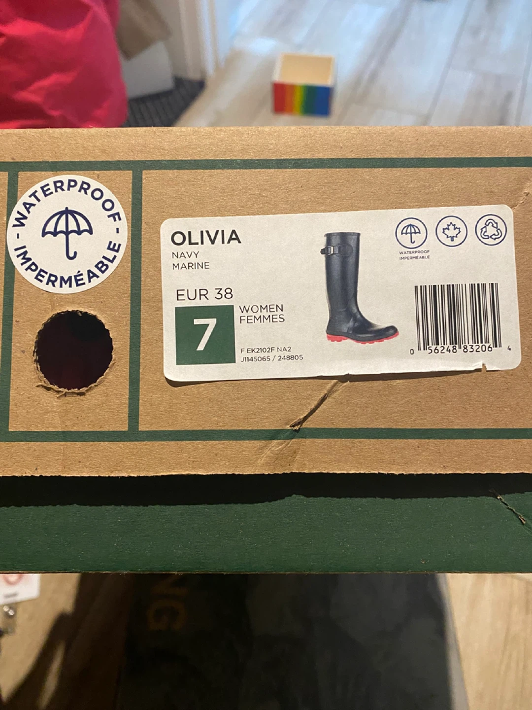 NEW Kamik Women's Rain Boots - Navy - Size 7 - photo 5