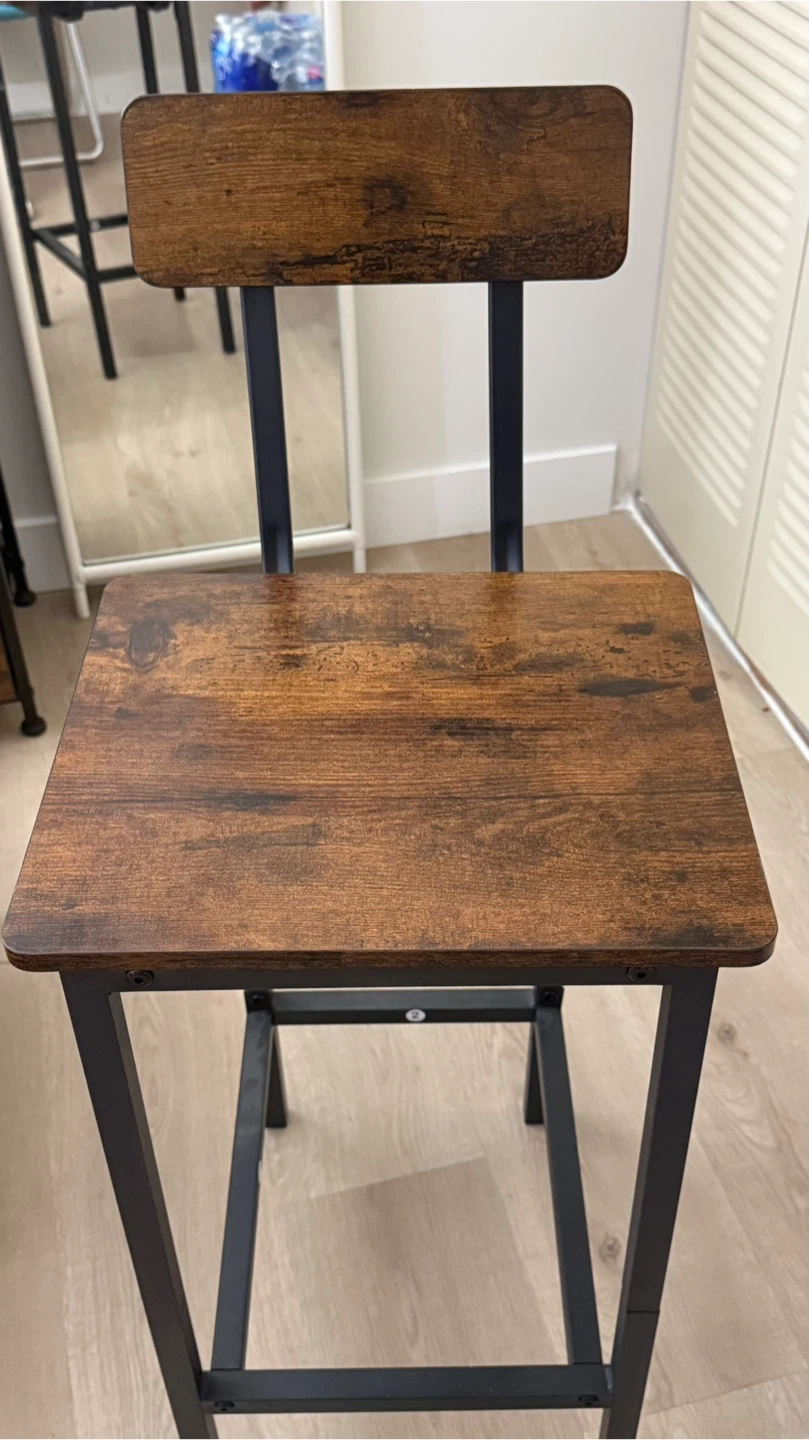 Wooden bar stool