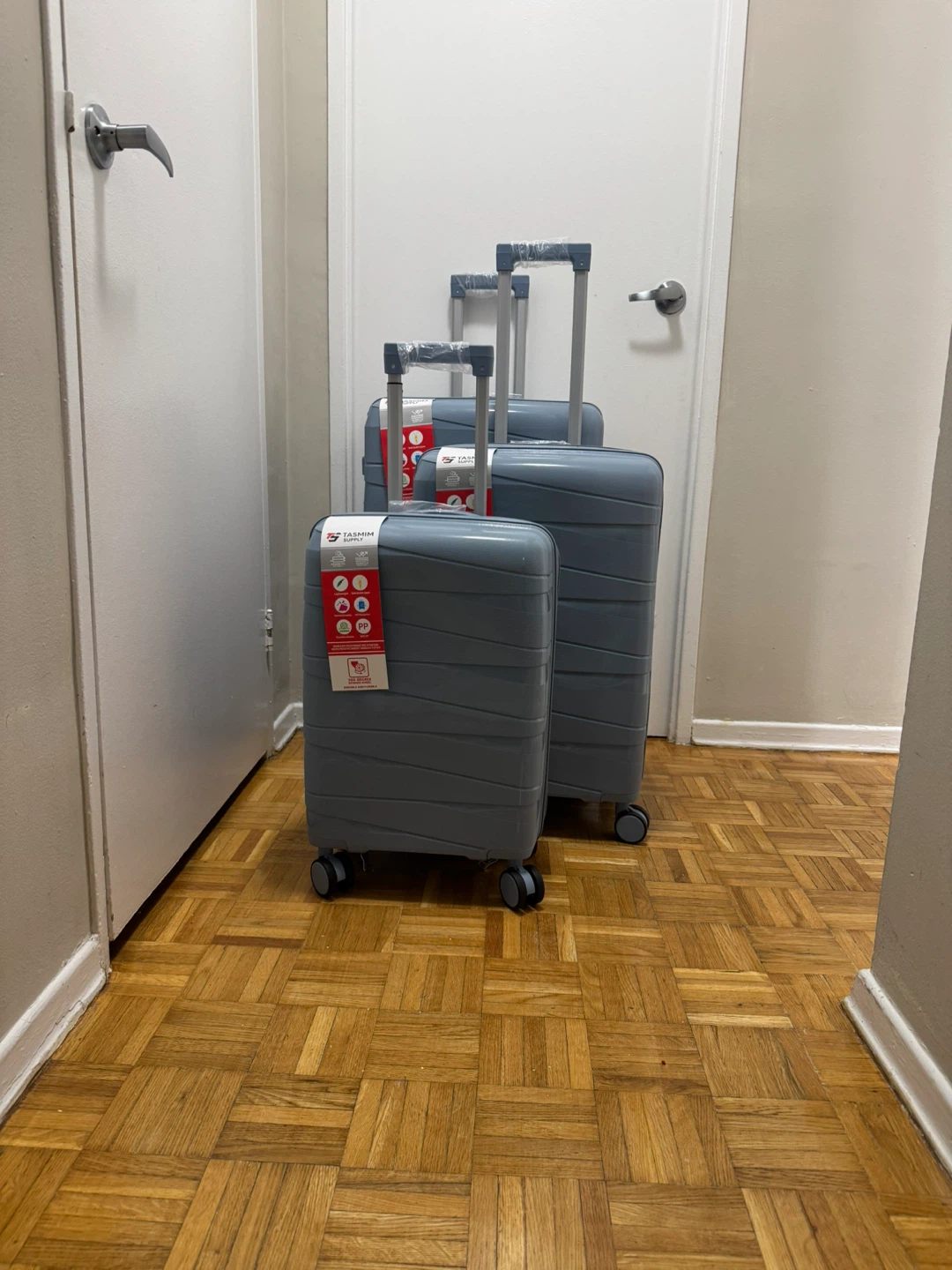 Luggage Set - Light Grey( unbreakable)