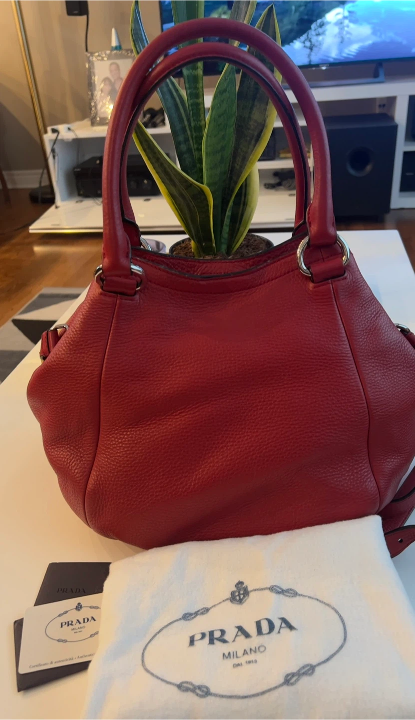 Prada Red Leather Handbag - photo 2