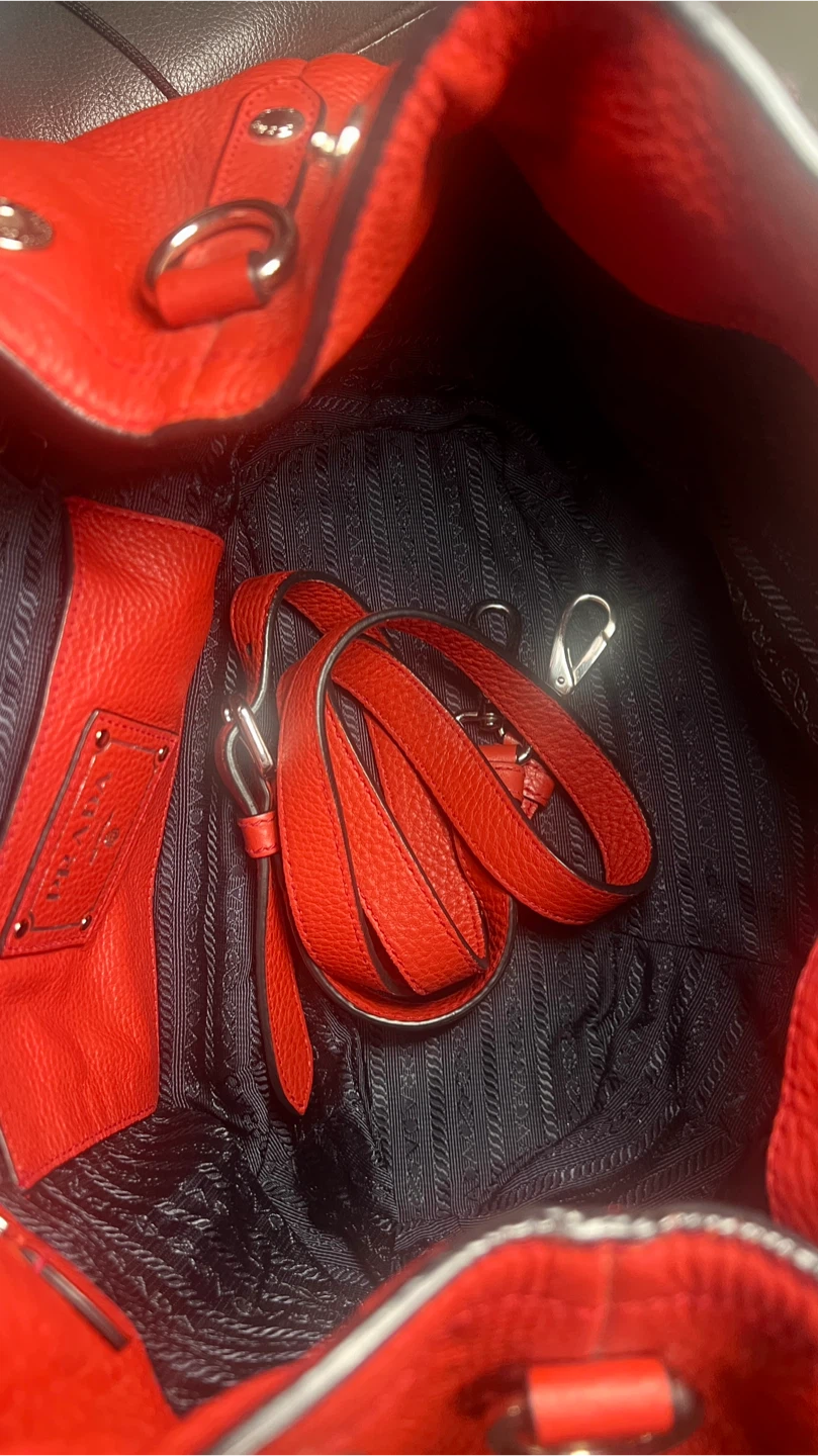 Prada Red Leather Handbag - photo 5