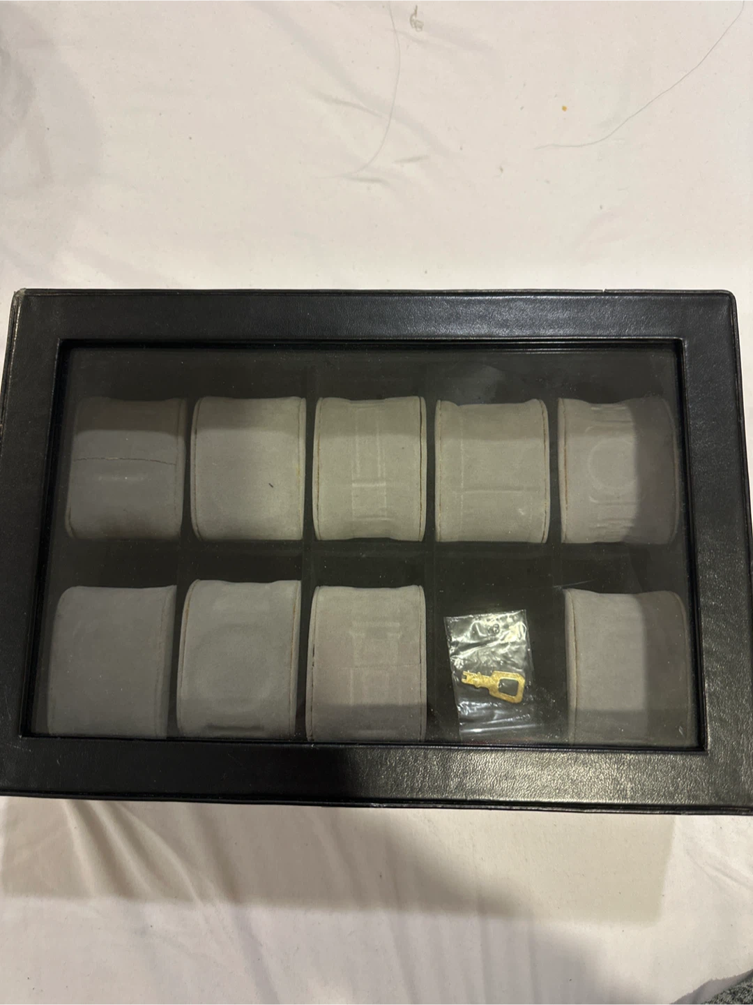 10 Slot Watch Display Box with Key
