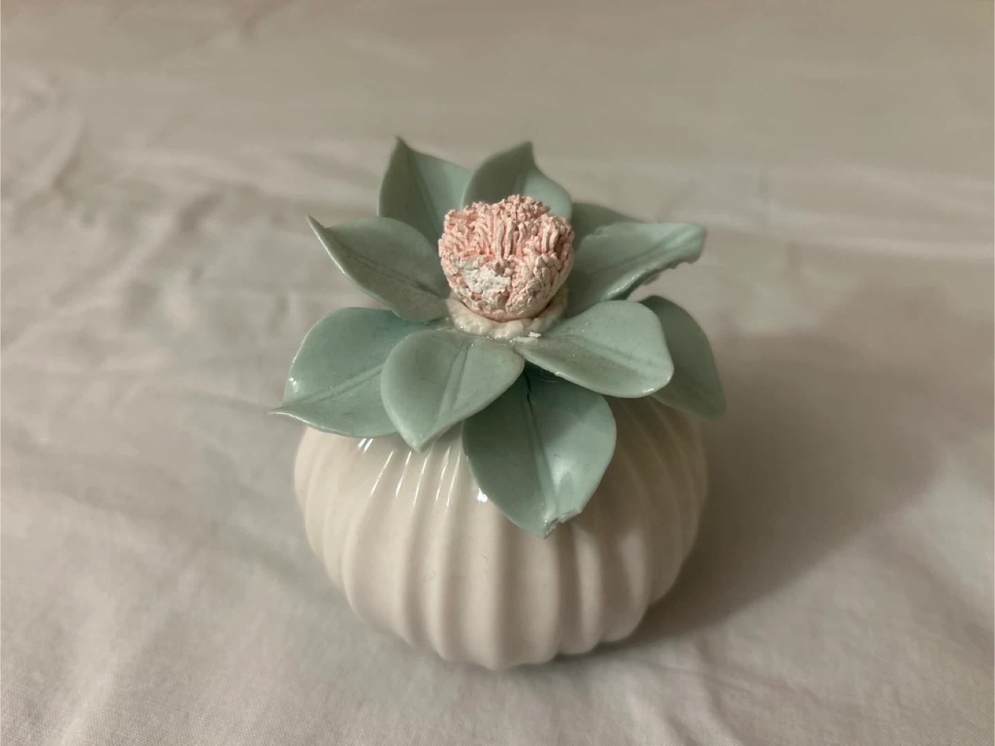 Ceramic Flower Pot Accent Piece