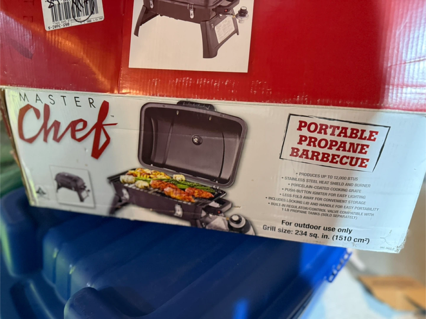 Master Chef Portable Propane Barbecue - photo 2