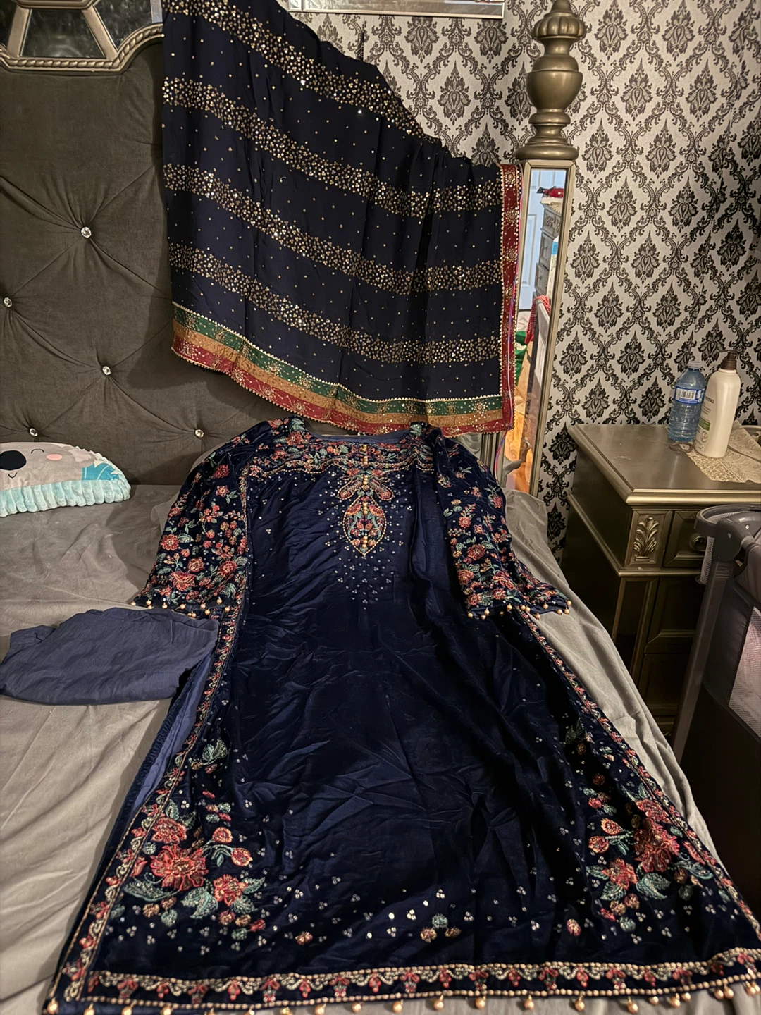 Jazmin velvet chiffon dupatta