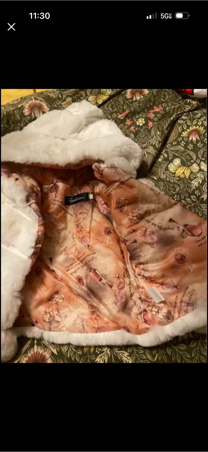White Faux Fur Hooded Jacket - photo 4